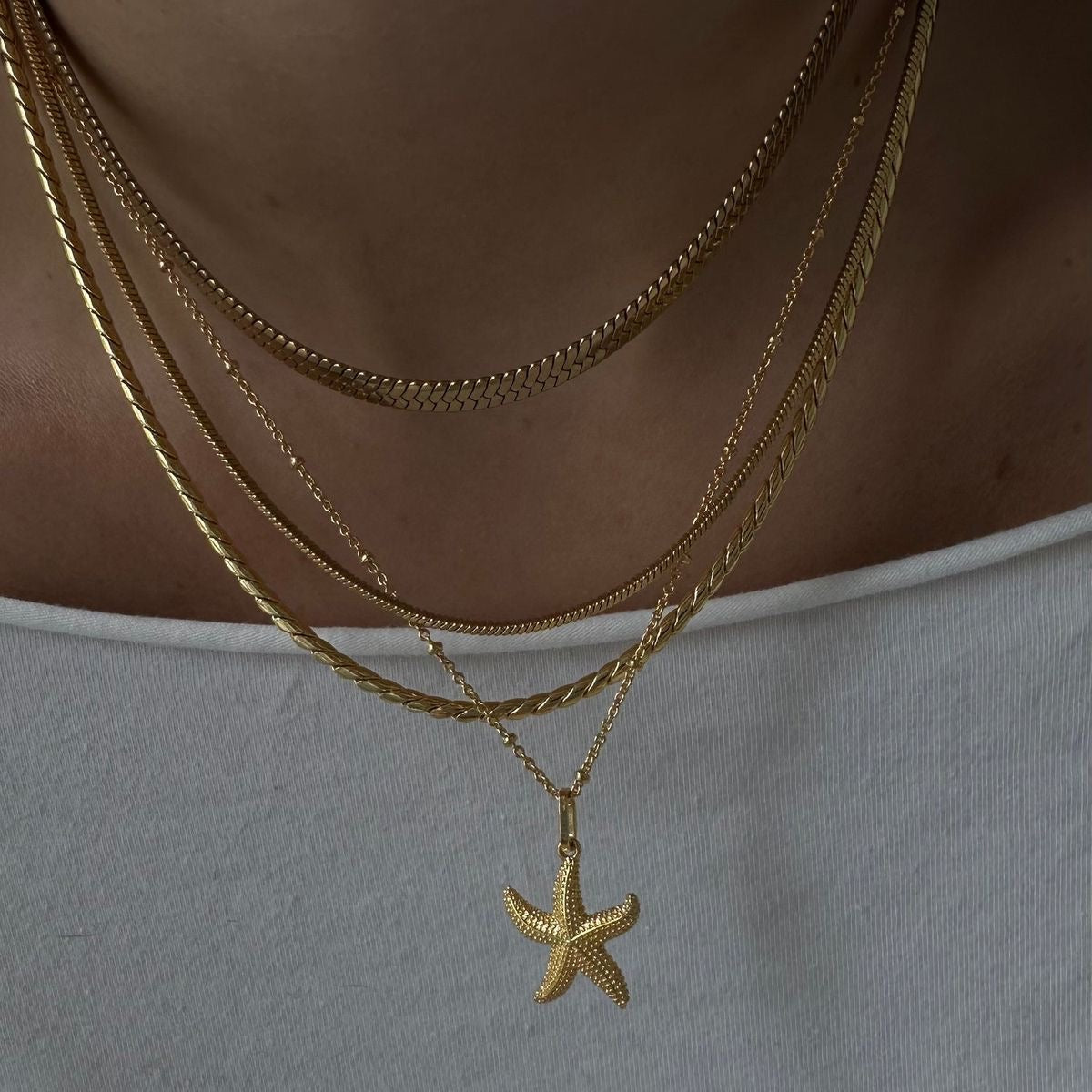 Go-To Starfish Necklace- Stainless Steel