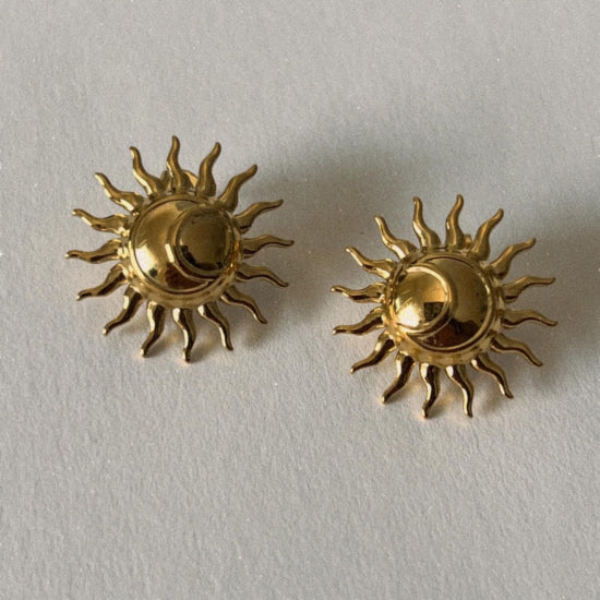 Sun - Moon Earrings (Stainless Steel)