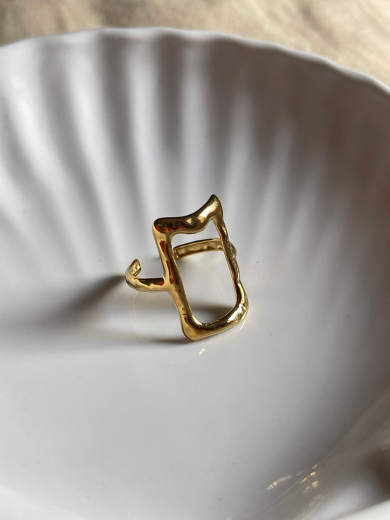 Rectangle Chunky Ring (Stainless Steel)