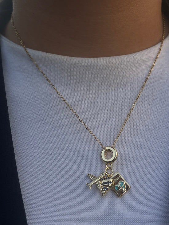 Around the World Necklace-Gold Plated