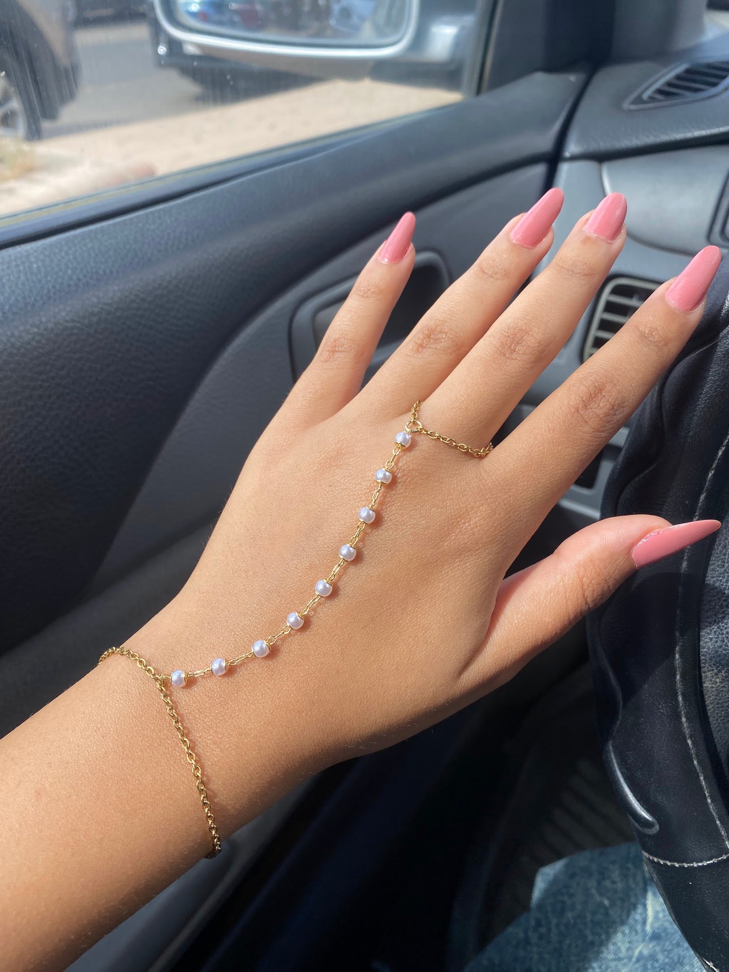 Dainty Pearls Hand Chain