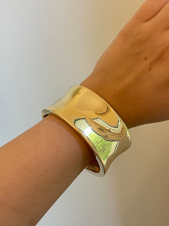 Chunky Gold Bangle 2.0 (Gold Plated)