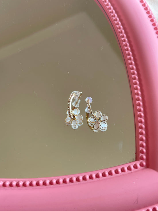 Pearl Flower Earrings