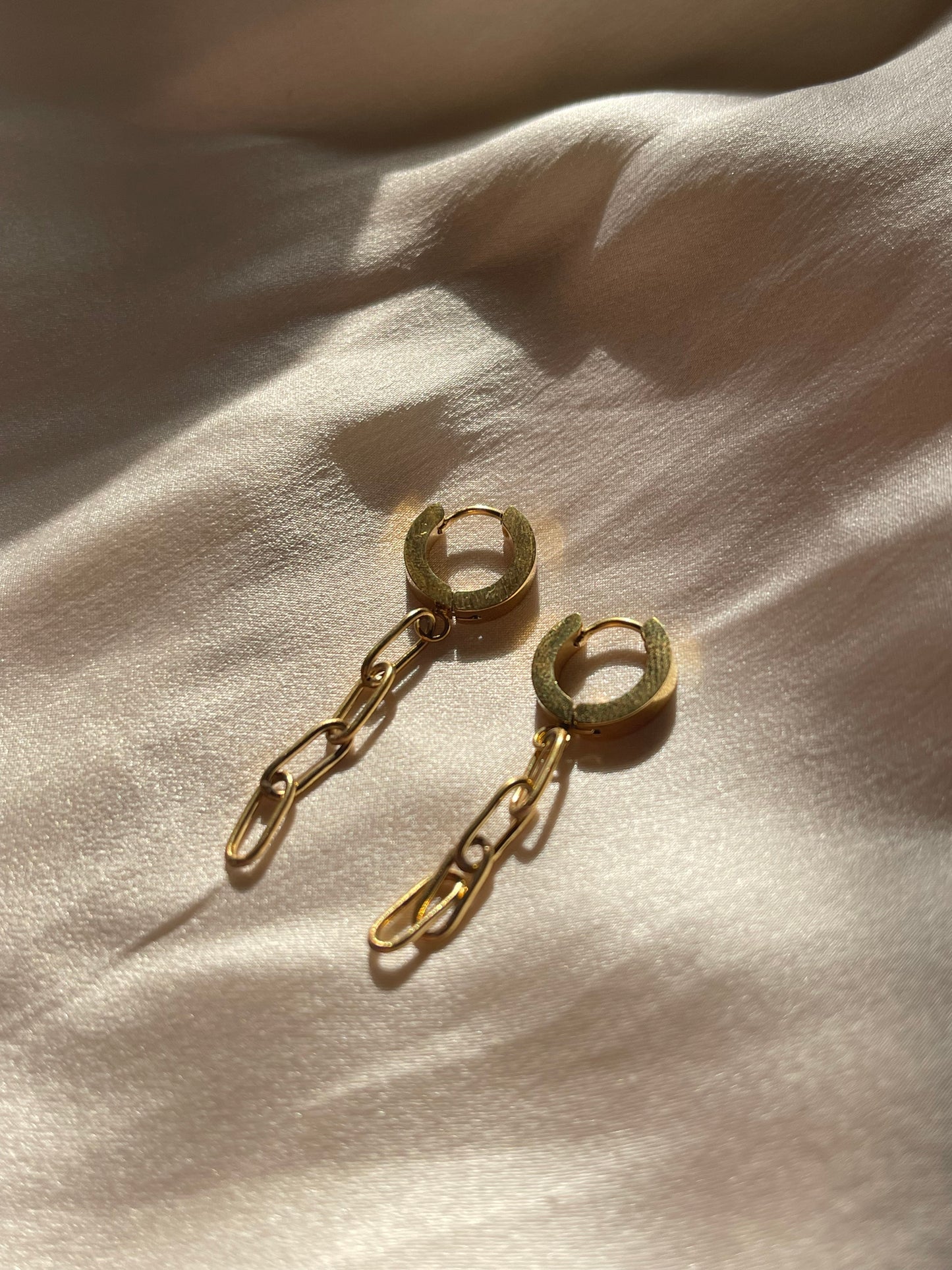 Chain Dangle Earrings (Stainless Steel)