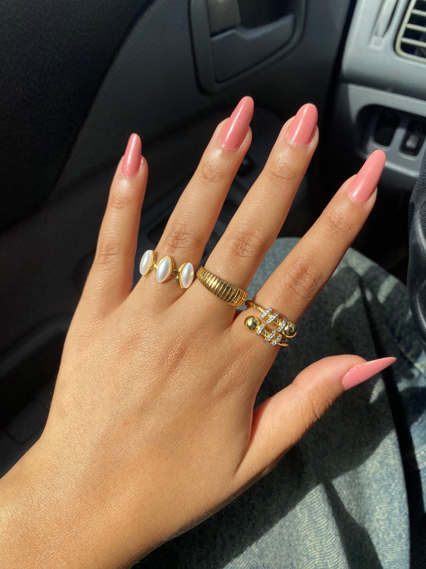 Twisted Chunky Stainless Ring