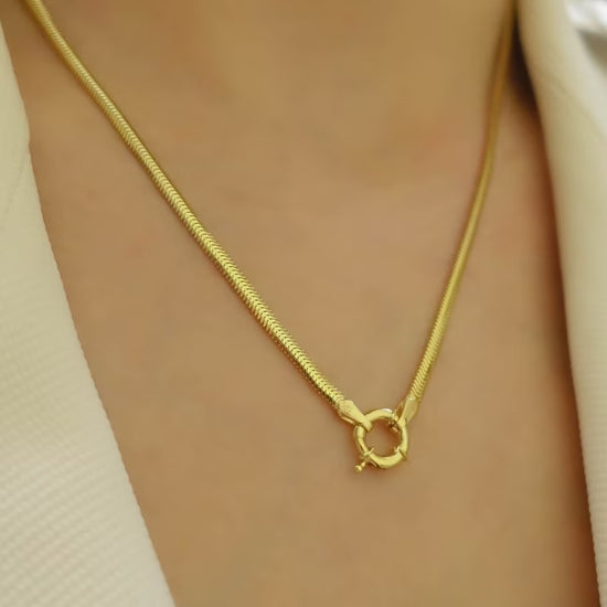 Snake Lock Necklace