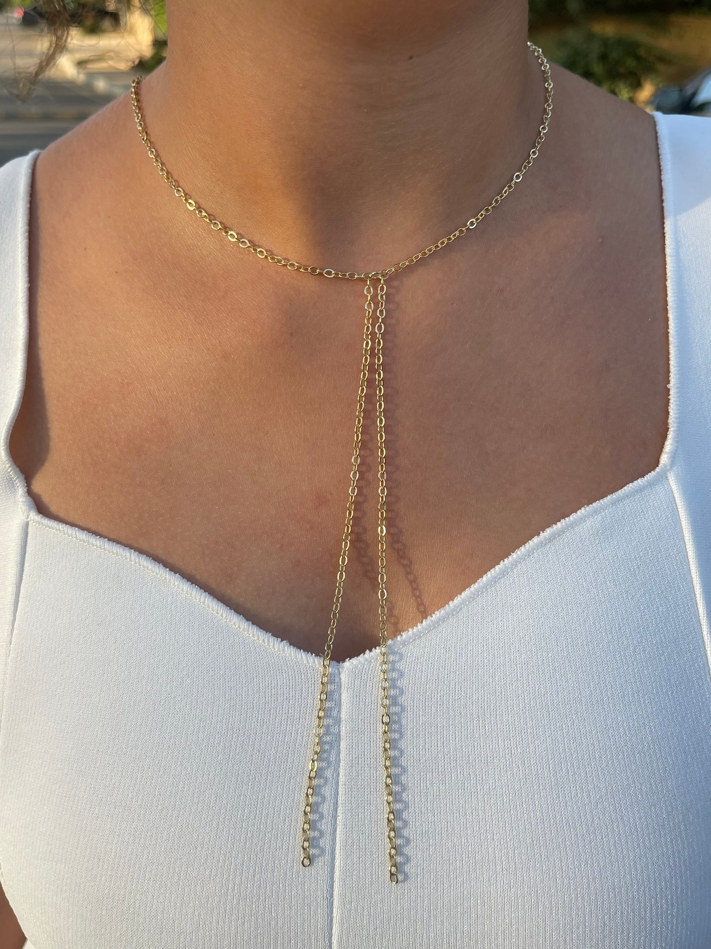 The Minimal Drop Necklace (Gold Plated)