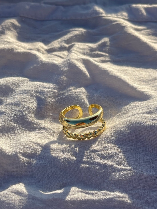 Double Layered Gold Plated Ring 2.0