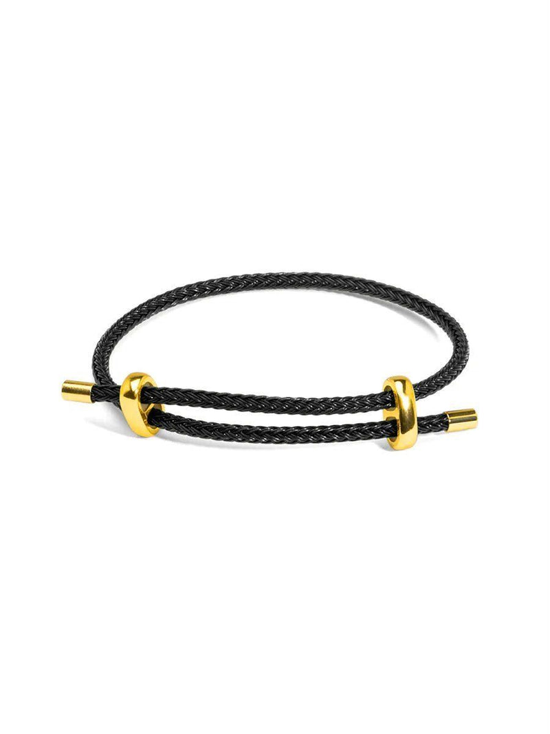 Fabric Bracelet- Gold Plated (Charm Base)