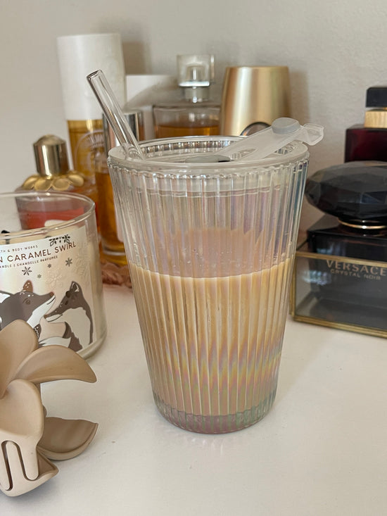 Everyday Glass Travel Cup + Transparent Straw Bundle!