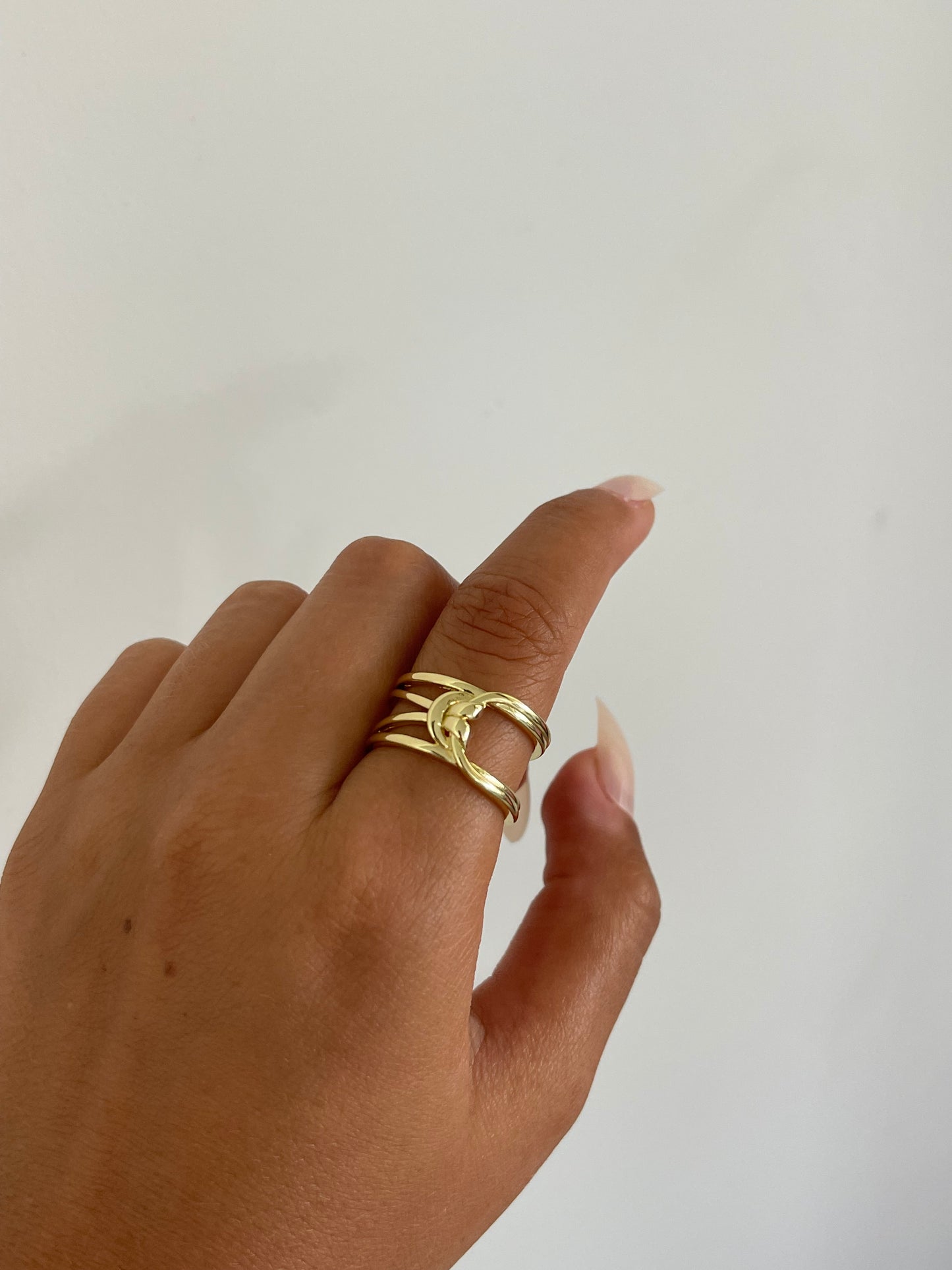 Everyday Knot Gold Plated Ring