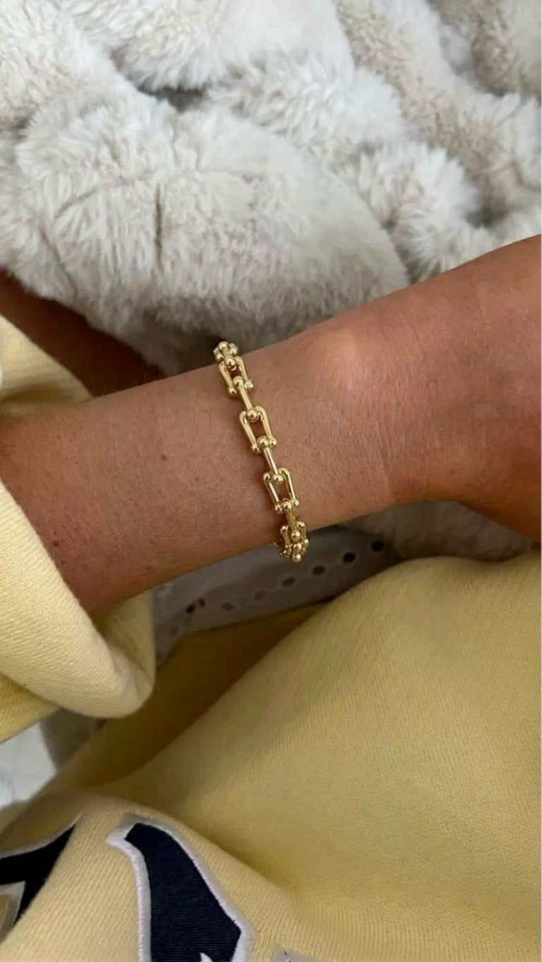 chunky chain bracelet 2.0 (gold plated)