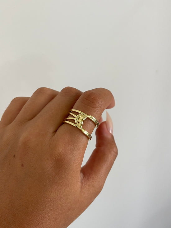 Everyday Knot Gold Plated Ring