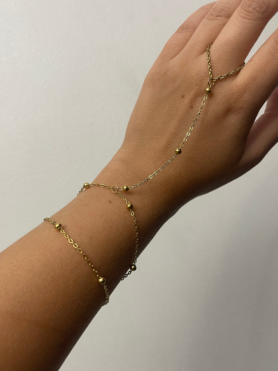 Double Layered Hand Chain - Stainless Steel & Exclusive
