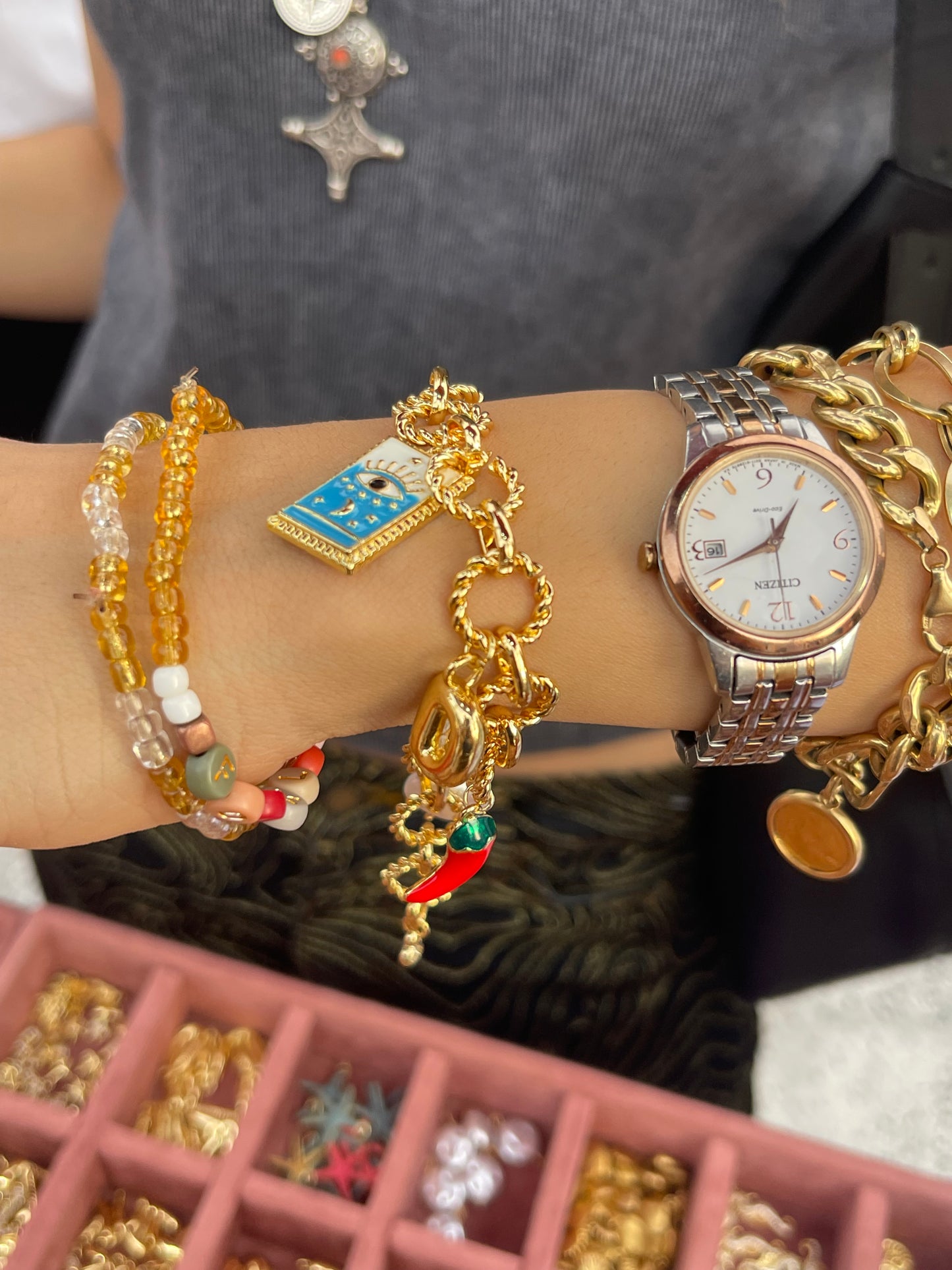 Evil Eye Charm 2.0- Gold Plated