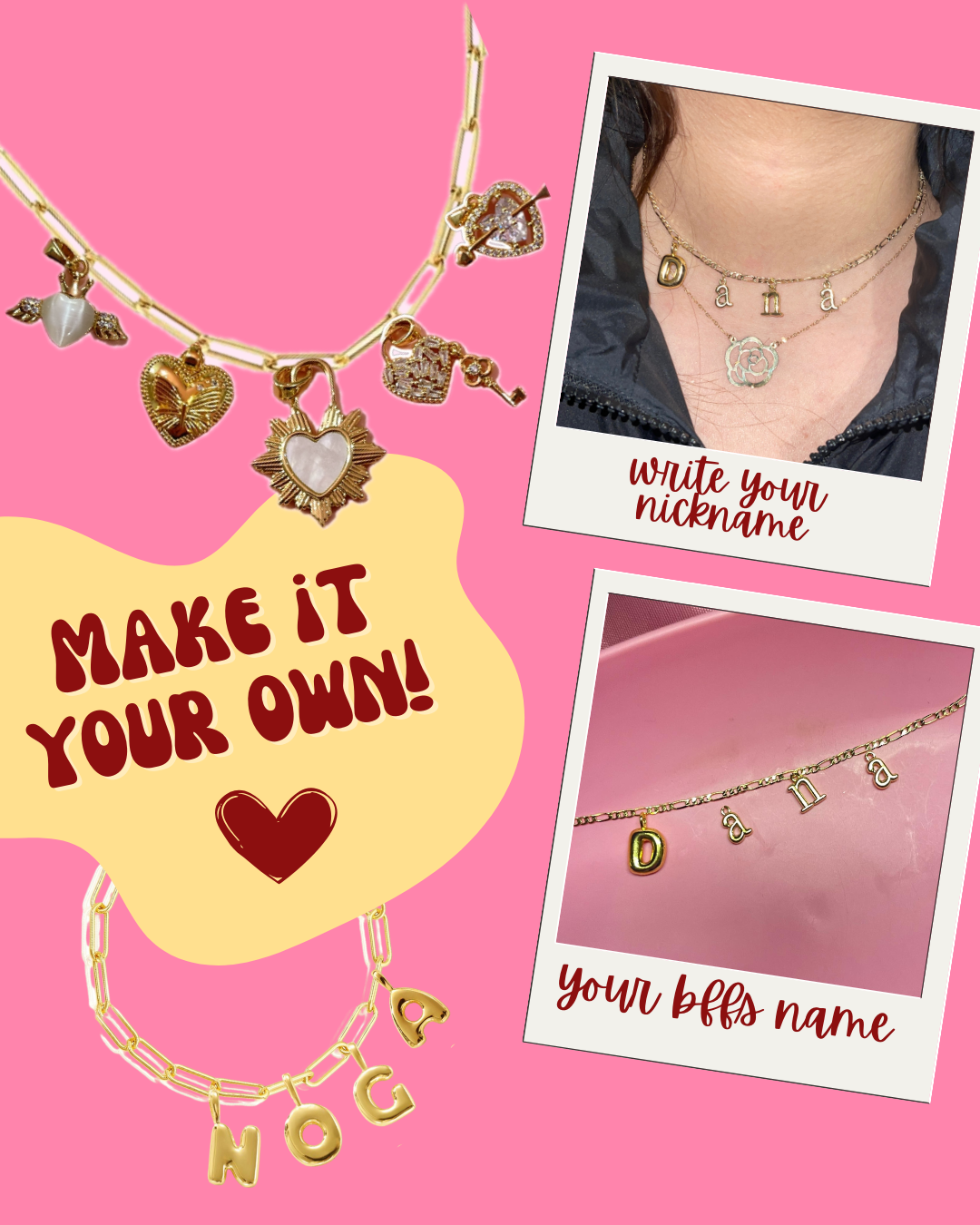 Spell Out Your Name- Bubble Necklace