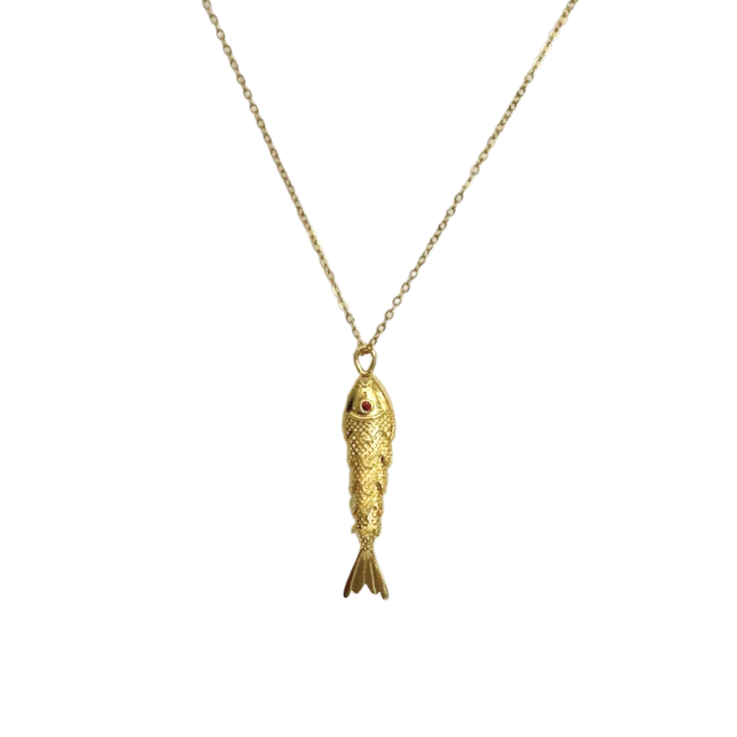 Statement Fish Necklace- Stainless Steel