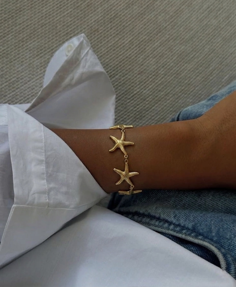 Statement Starfish Bracelet (Stainless Steel)