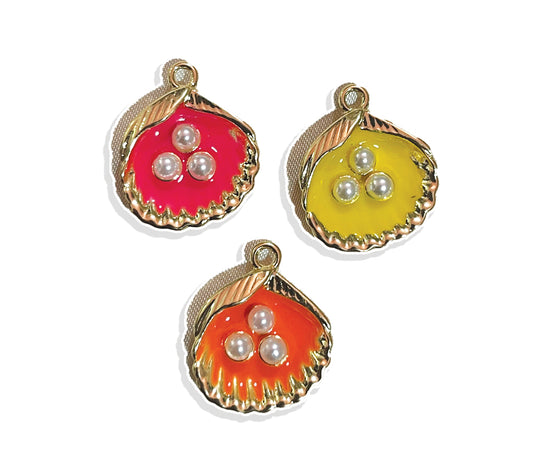 Seashell Charm- Gold Plated