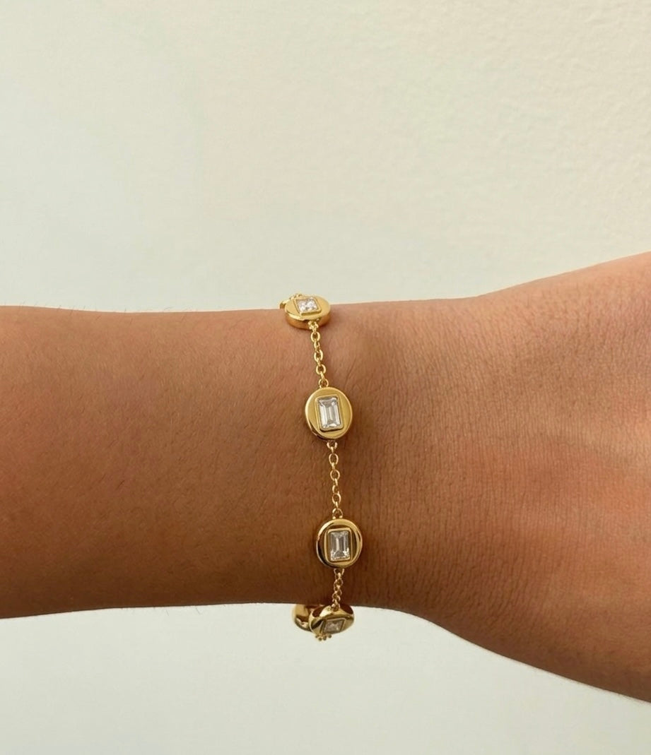 Everyday Crystal Bracelet (Stainless Steel)