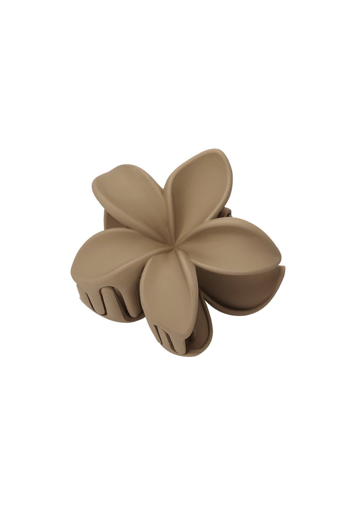 Solid Hawaiian Flower Claw Clip