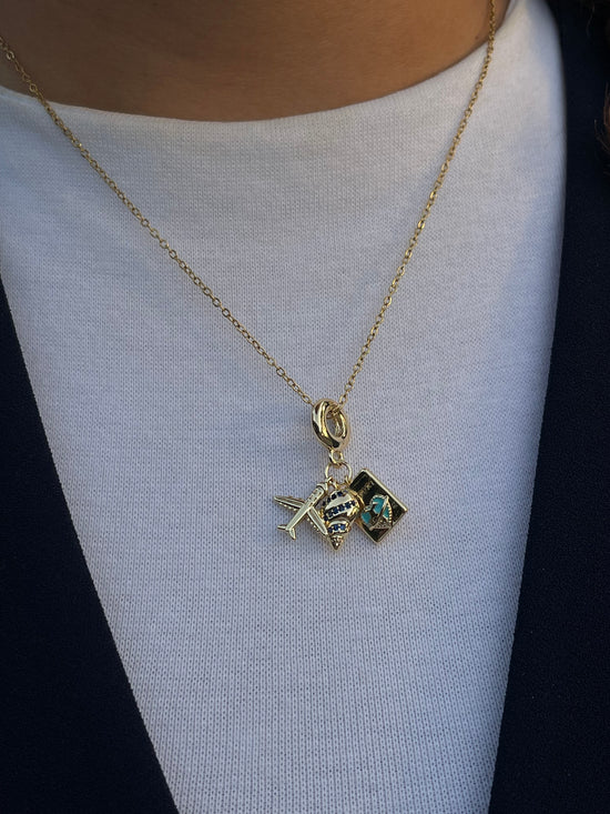Around the World Necklace-Gold Plated