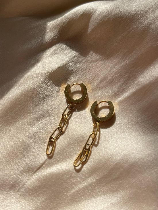 Chain Dangle Earrings (Stainless Steel)