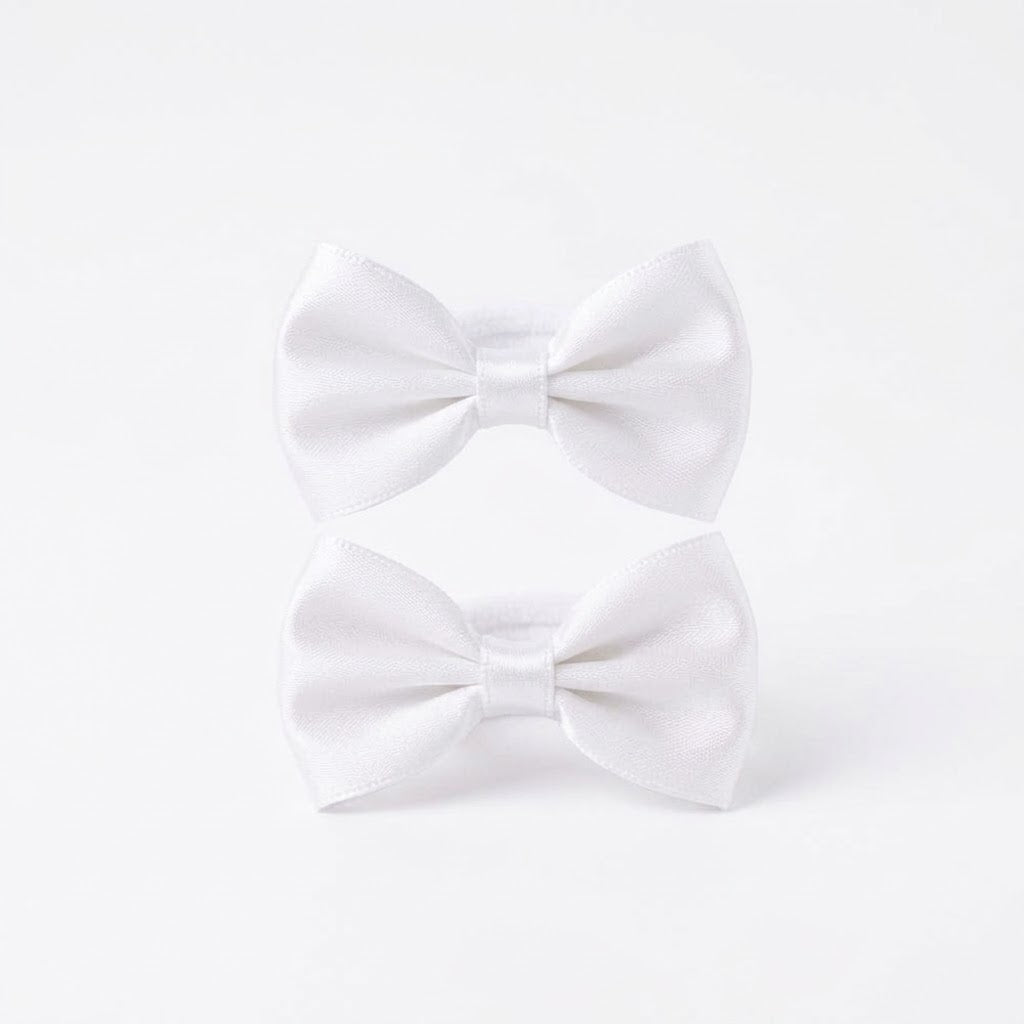 mini bow hair tie (set of 2)