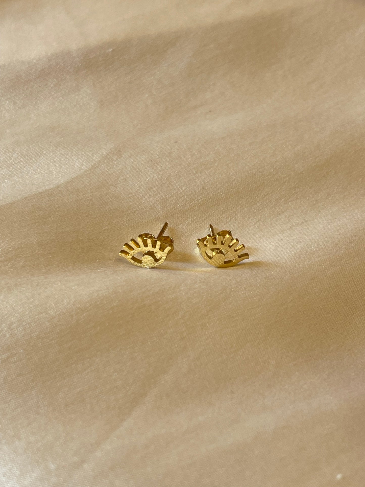 Mini Evil Eye Stud Earrings (Stainless Steel)