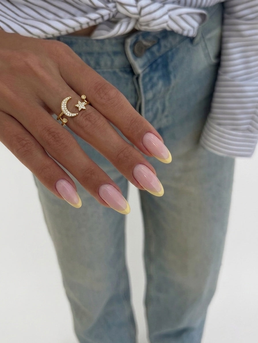 Crystal Celestial Ring (Gold Plated)