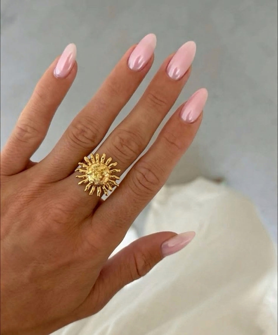 Statement Sun Ring- Stainless steel