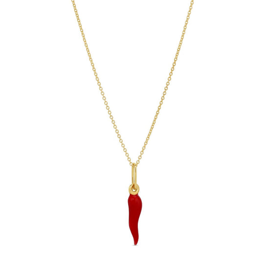 Red Chili Necklace- Stainless Steel