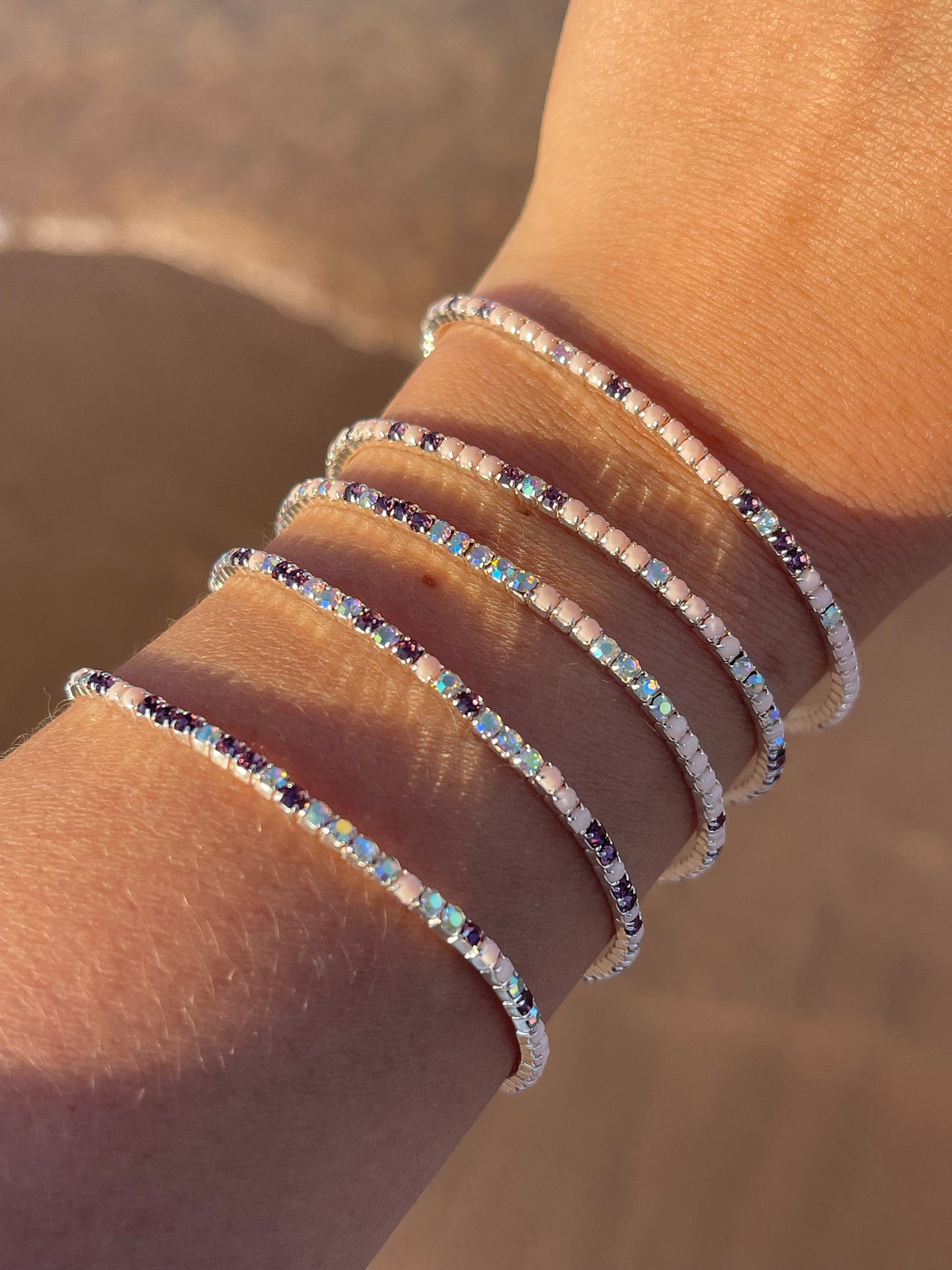Stretchy Tennis Bracelets (Sold in Ones)