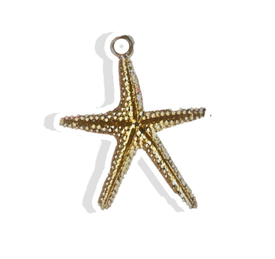 Realistic Starfish Charm- Gold Plated