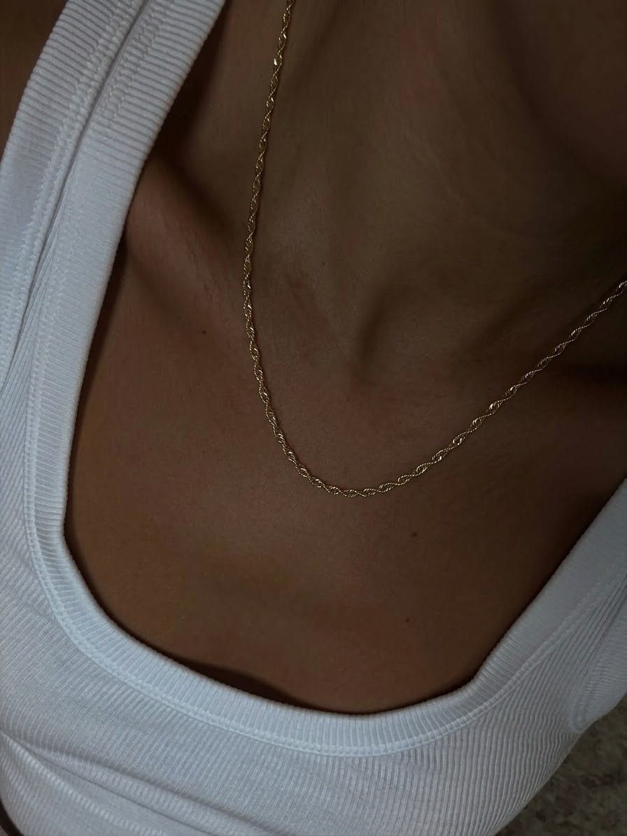 the twisted choker (gold plated)