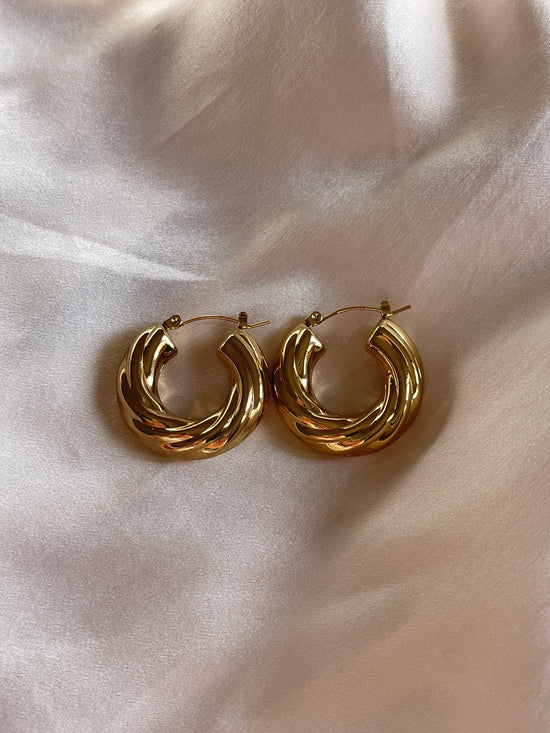 Twisted Chunky Hoops 2.0 (Stainless Steel)