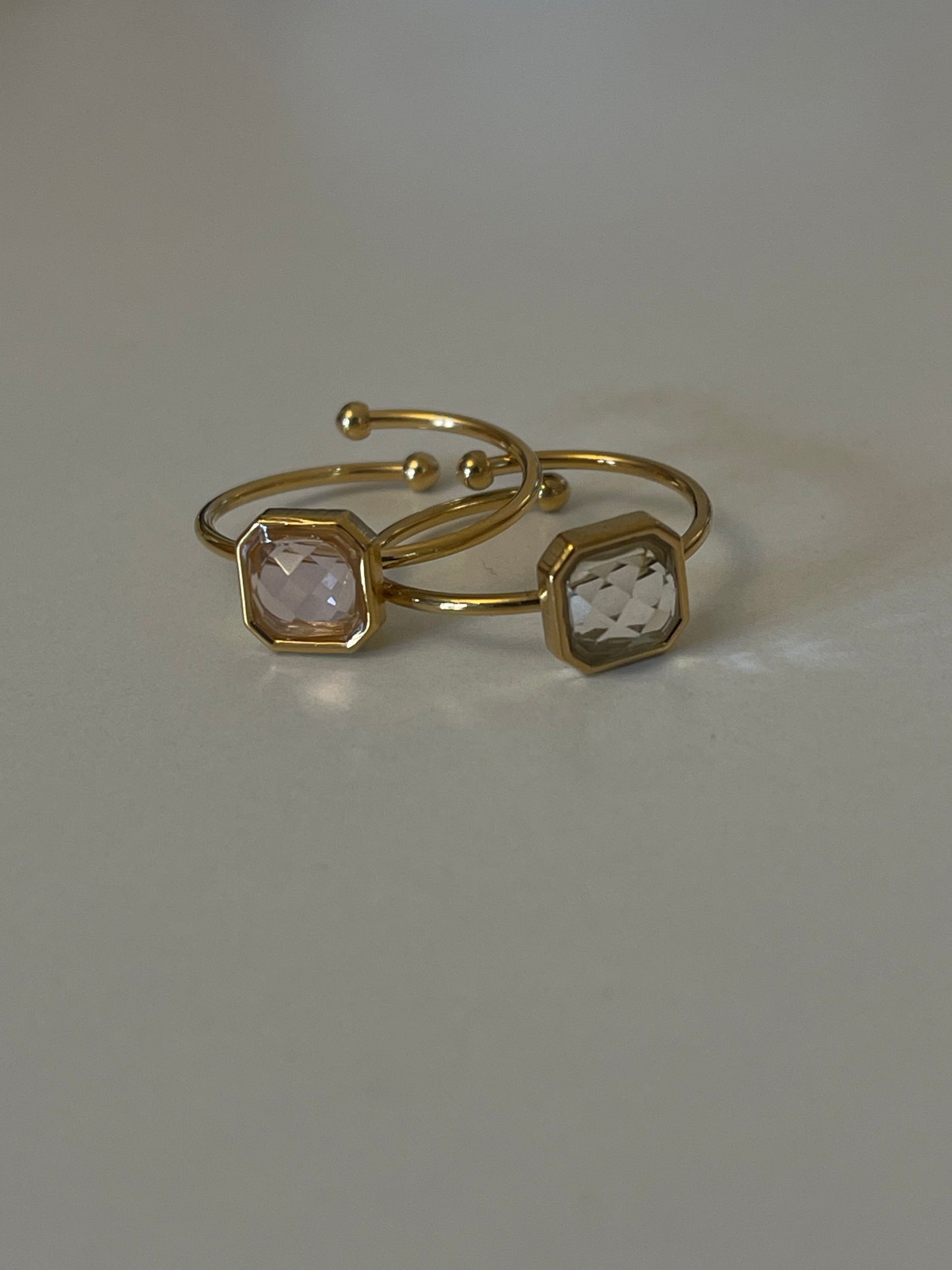 Dainty Crystal Ring (Gold Plated)