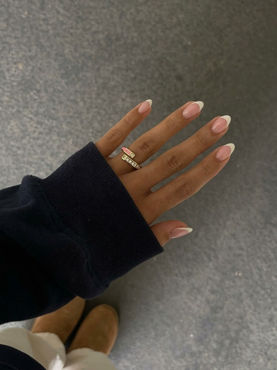 pink crystal ring 2.0 (gold plated)