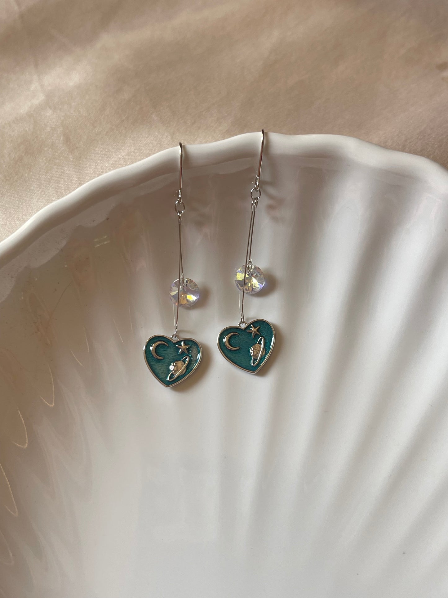 Heart Galaxy Earrings
