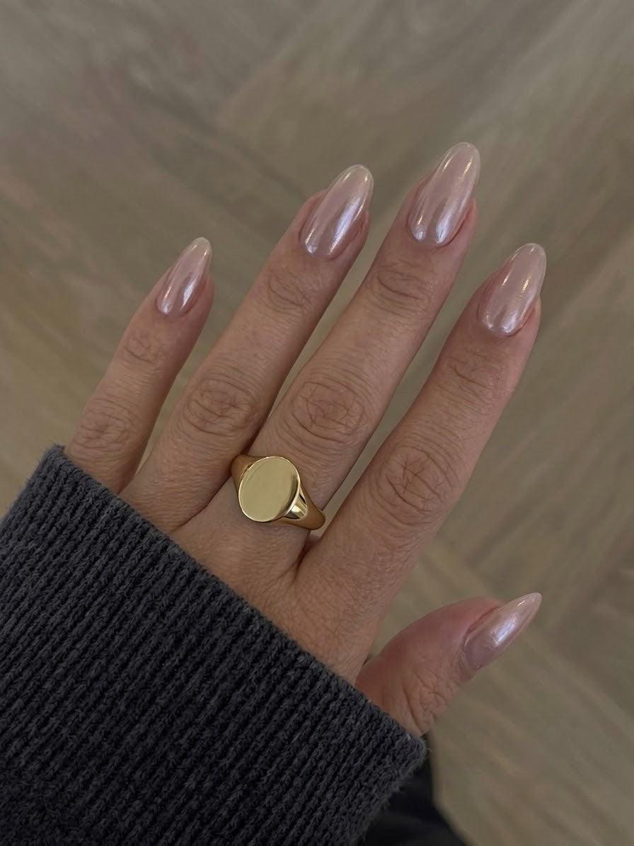 chunky oval ring (stainless steel)
