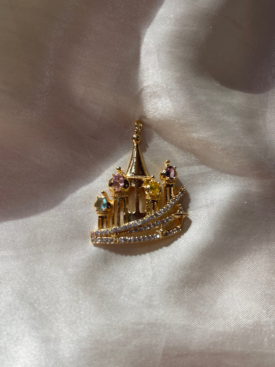 Disney Land Castle- Gold Plated Charm