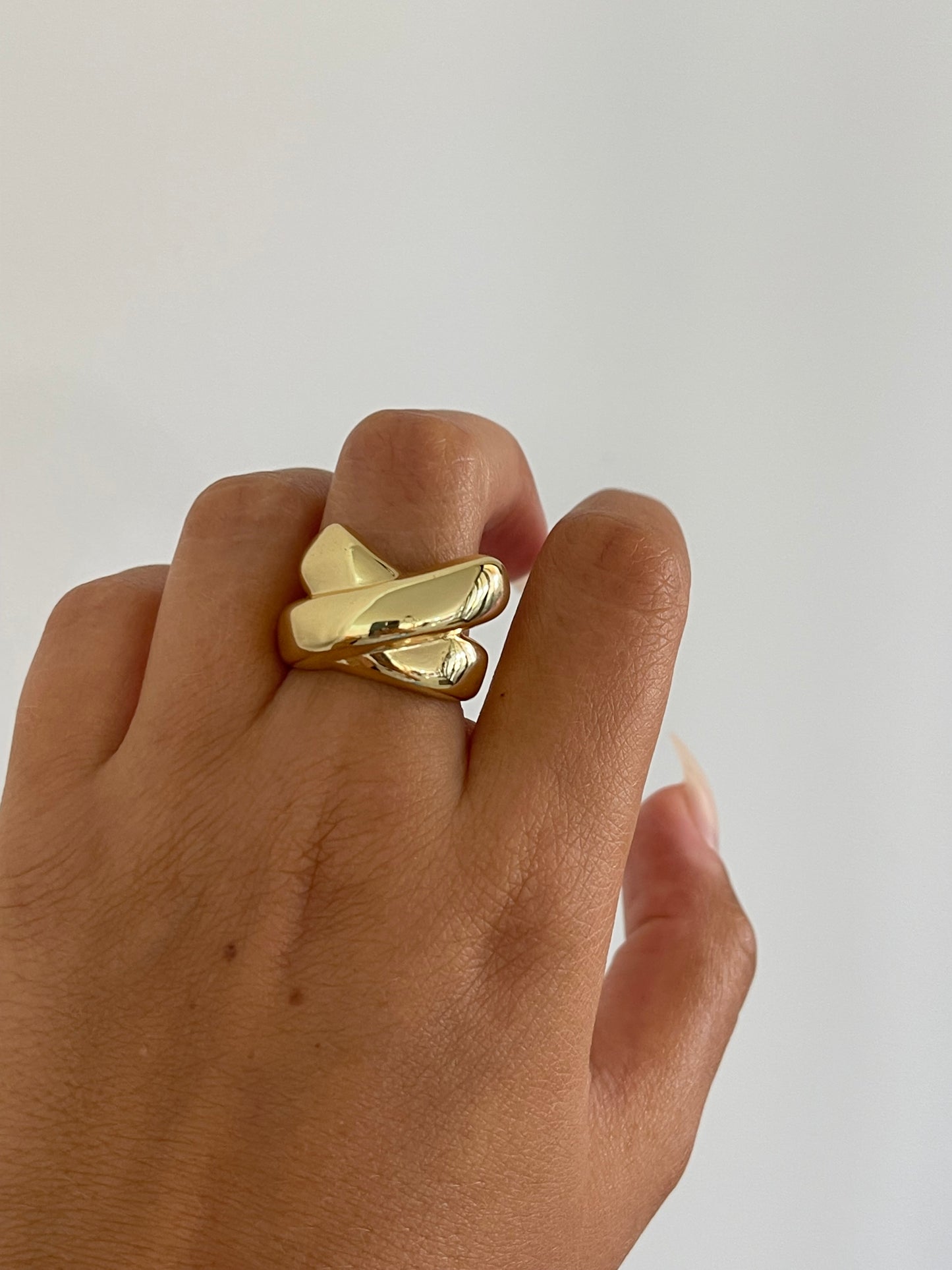 Double Chunky Ring (Gold Plated)