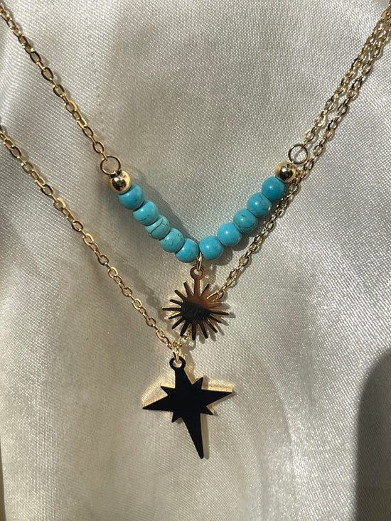 Blue Starlight Necklace- Stainless steel