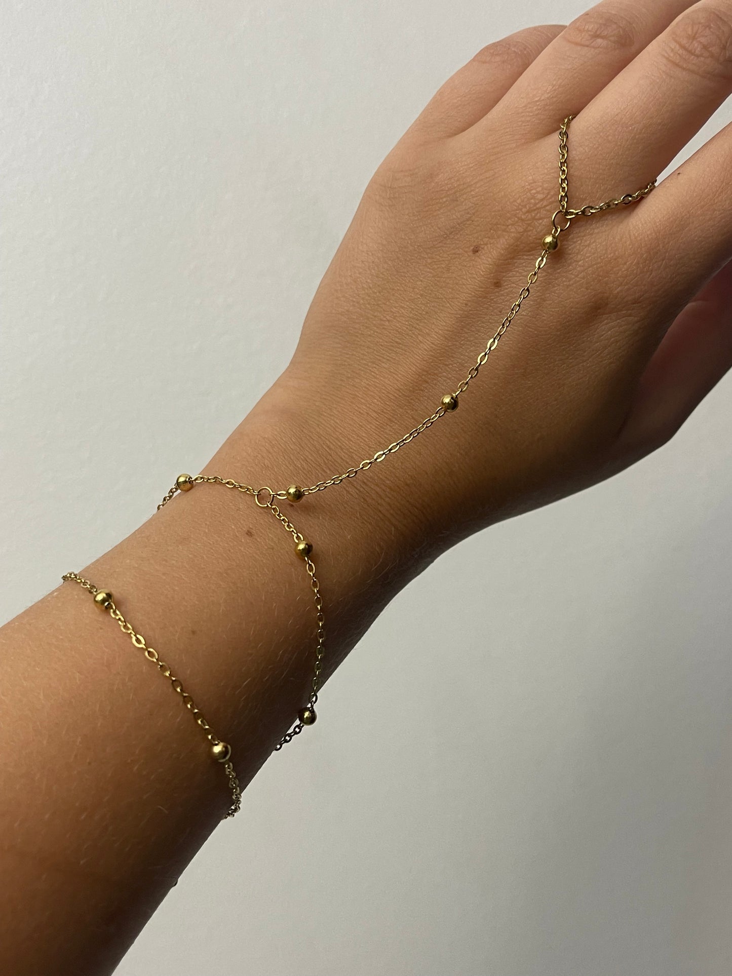 Double Layered Hand Chain - Stainless Steel & Exclusive