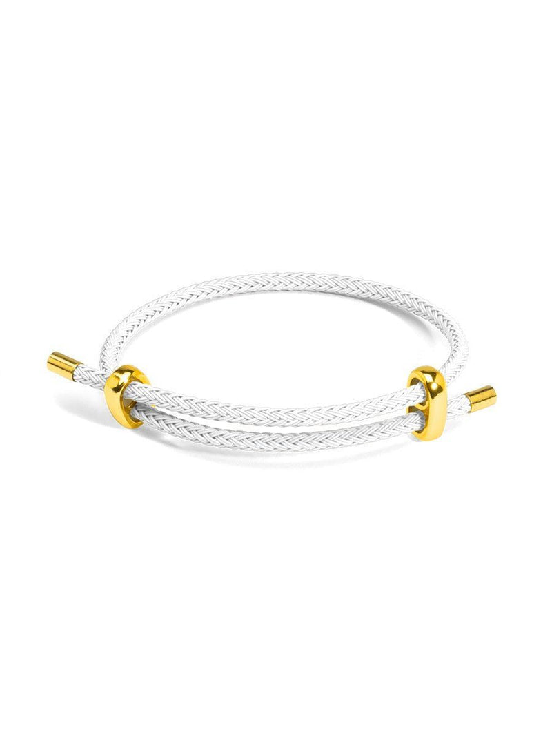 Fabric Bracelet- Gold Plated (Charm Base)