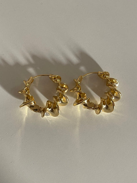 Twisted Chunky Hoops (Stainless Steel)