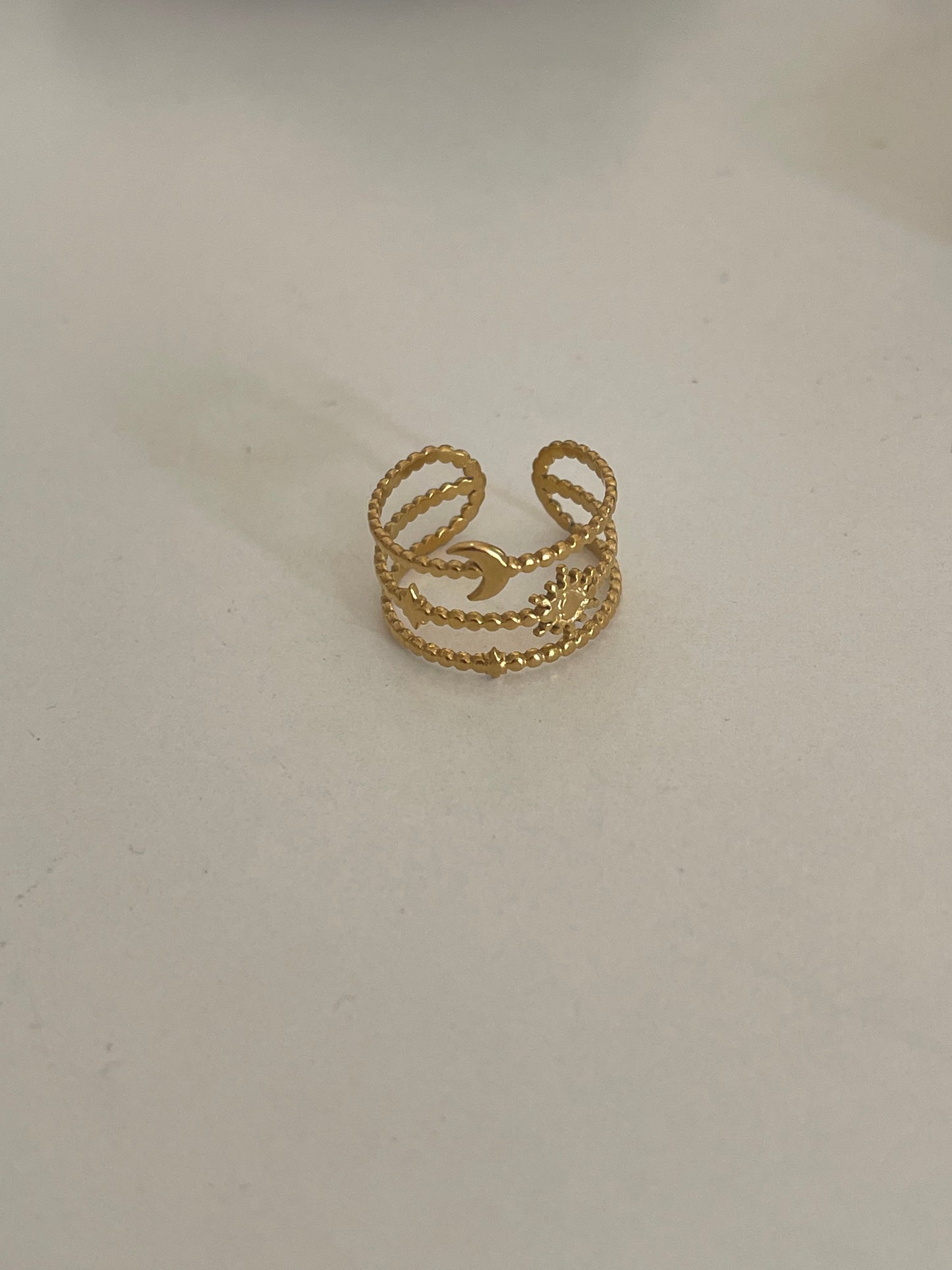 Layered Celestial Ring (Gold Plated)