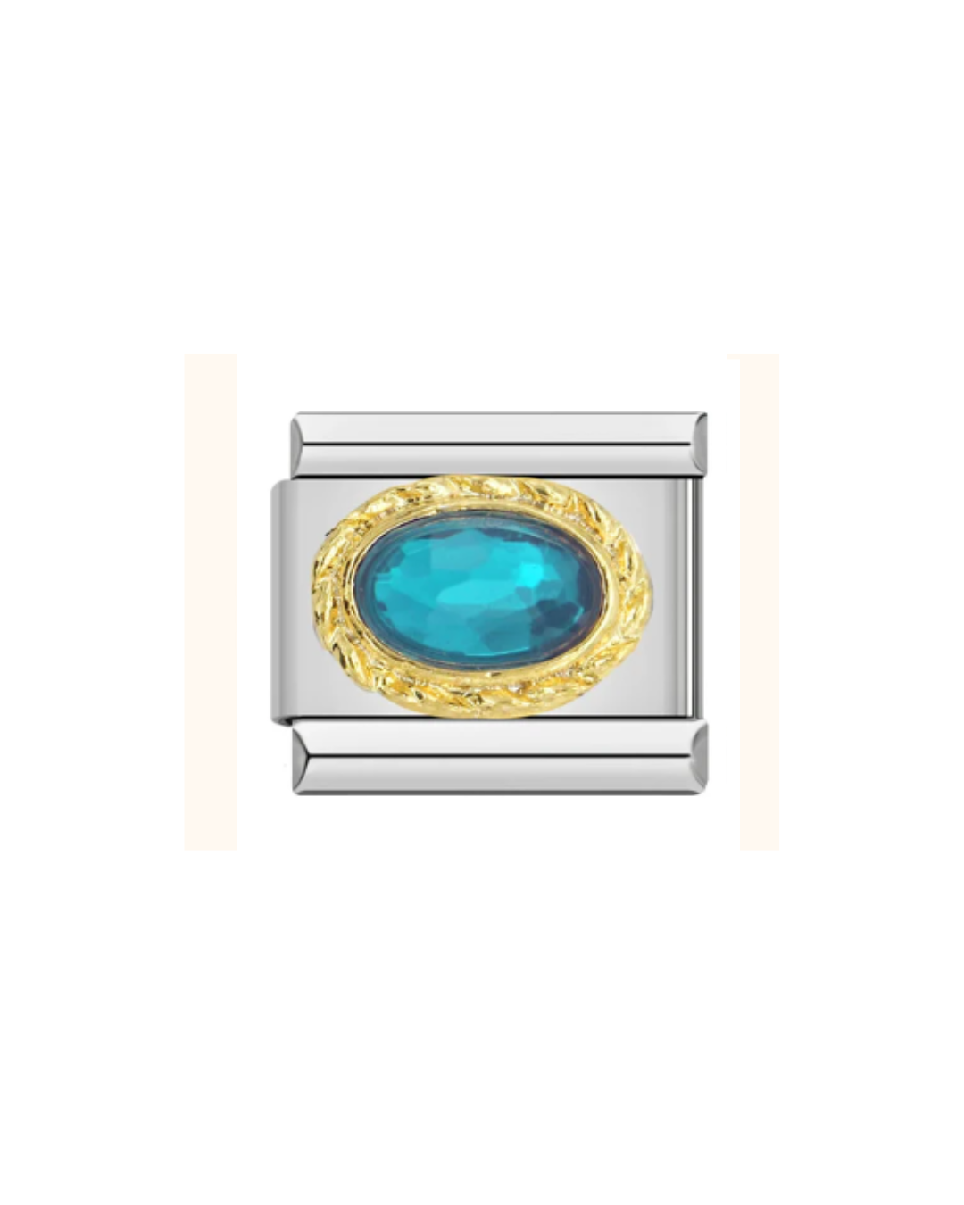 Colorful Stud- Silver Italian Charm