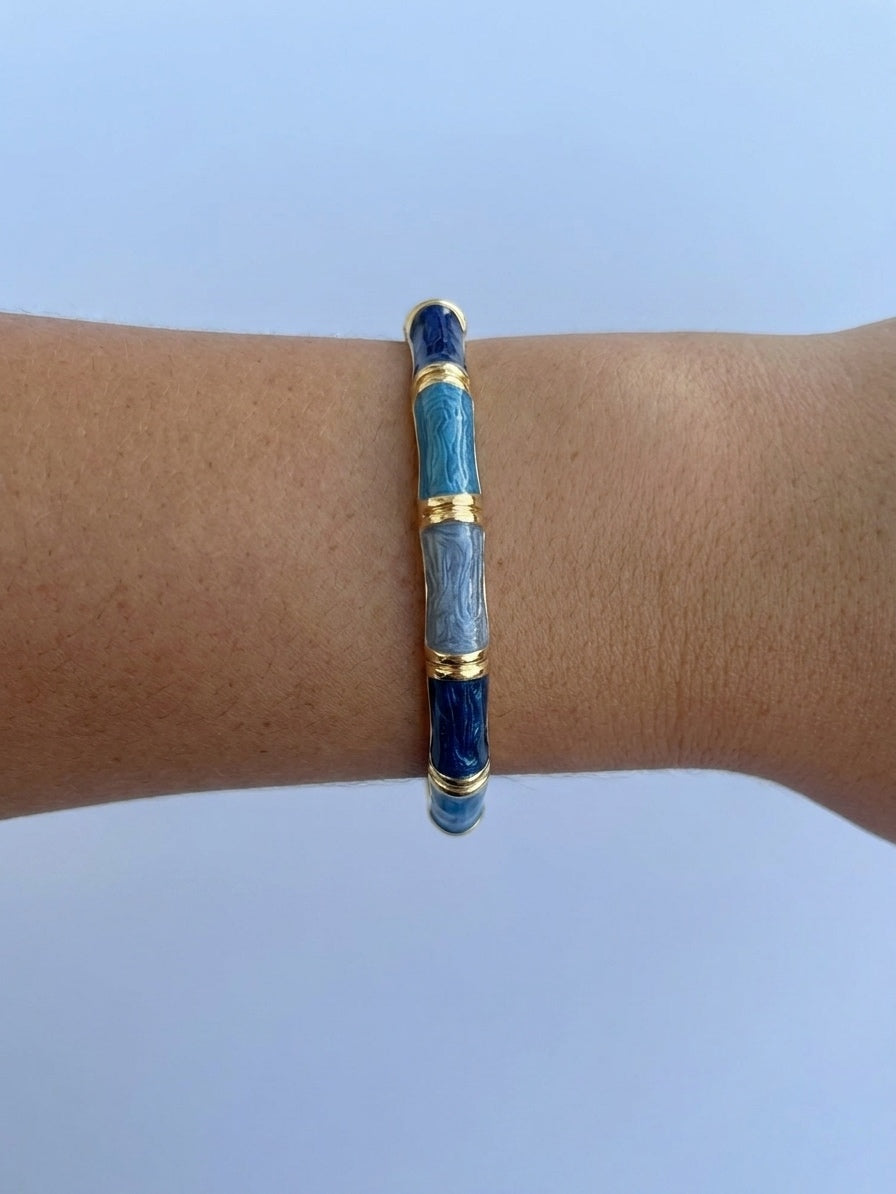 Colorful Bangle - Gold Plated