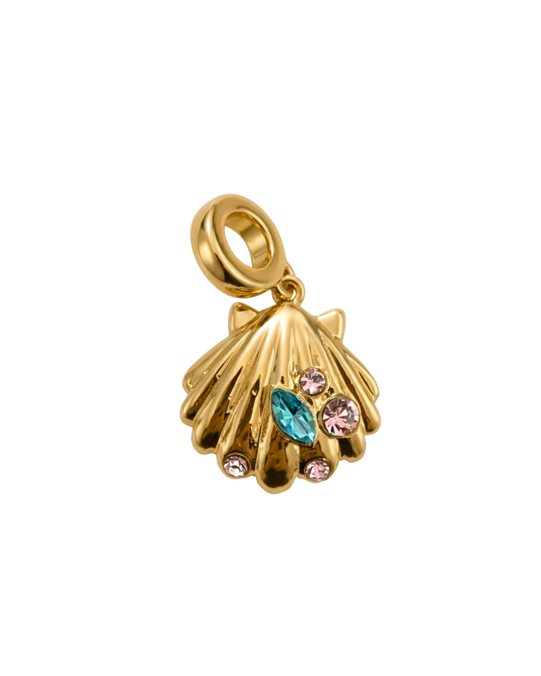 Crystal Shell Charm 2.0- Gold Plated